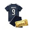 26 Real Madrid Royal Blue No. 9 Football Jersey Children'S Clothing Adult Set Size 16-2Xl with Exquisite Accessories