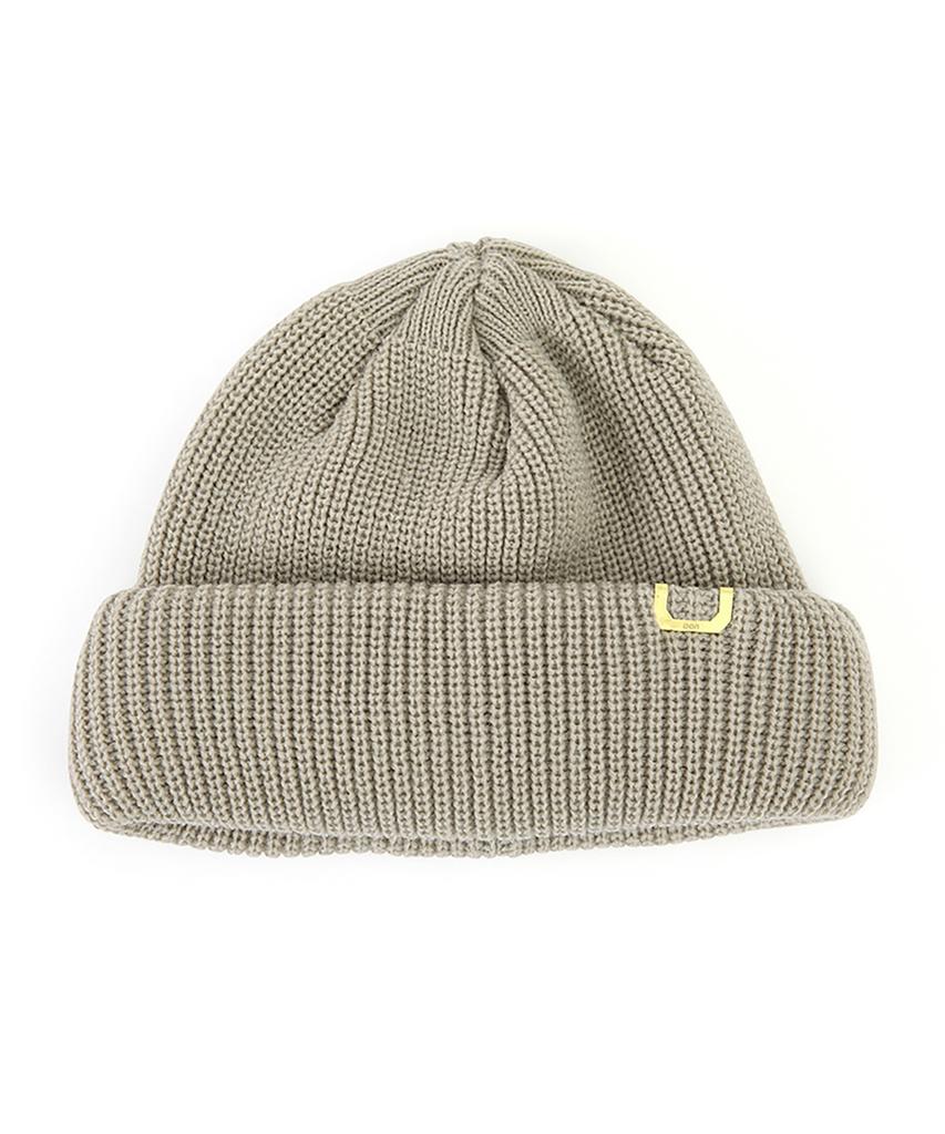 Eondeokeonteulolseutyudio Winter Short Beanie Double Roll Up Beanie / Ac / Field Oatmeal