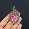 Kunzite Pendant Gemstone Jewelry, 999 Copper Wire Wrapped Pendant, Gift For Women Handmade Pendant