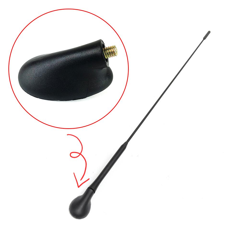 Aerial Base Mast Seal Rod Auto Roof AM FM Aerial Mast Car AM/FM Radio Antenna Mast with Base for Ford Mercury Cougar 1999-2001