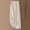 Women S High Waist Wide Leg Casual Pants Soft Thickened Straight Trousers
