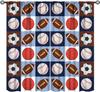 Rustic Basketball Curtain Vintage Texture Traditional Sport Print Window Curtains Kids Boys Teens With Rod Pocket Polyester