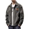 Męska kurtka retro Detroit: Jesień/Zima 2024, Modny, Przystojny, Pikowany, Odzież codzienna