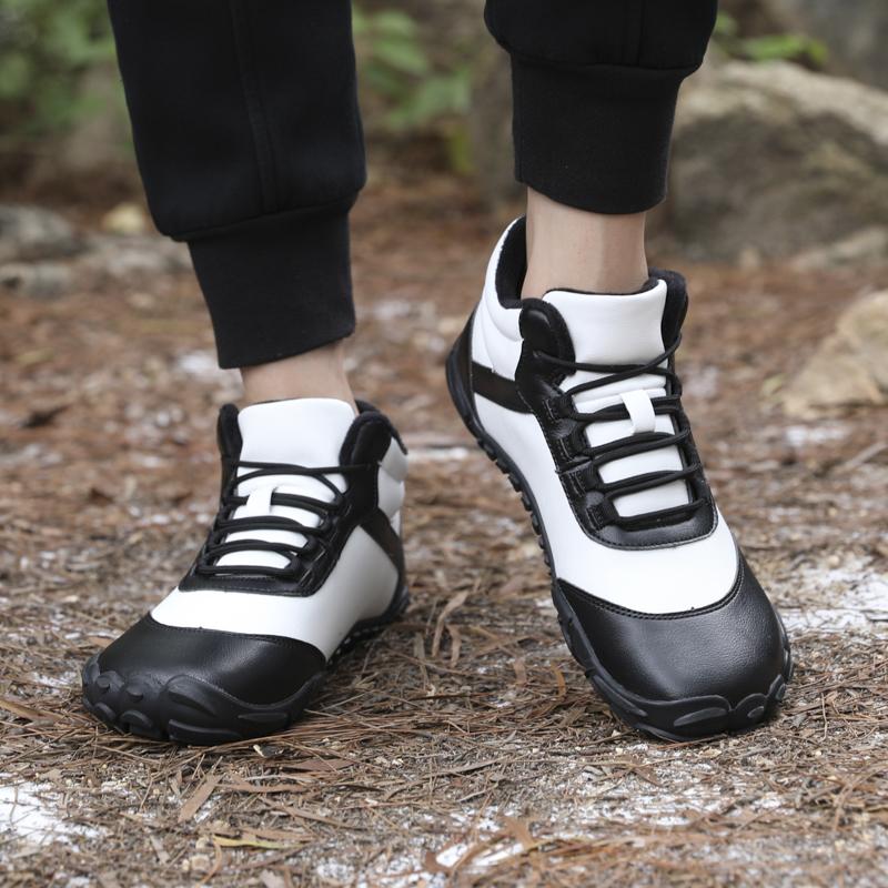High-top Women's Hiking Shoes Plush Cotton Shoes Men's Winter Warm Snow Boots Trekking Camping Casual Shoes