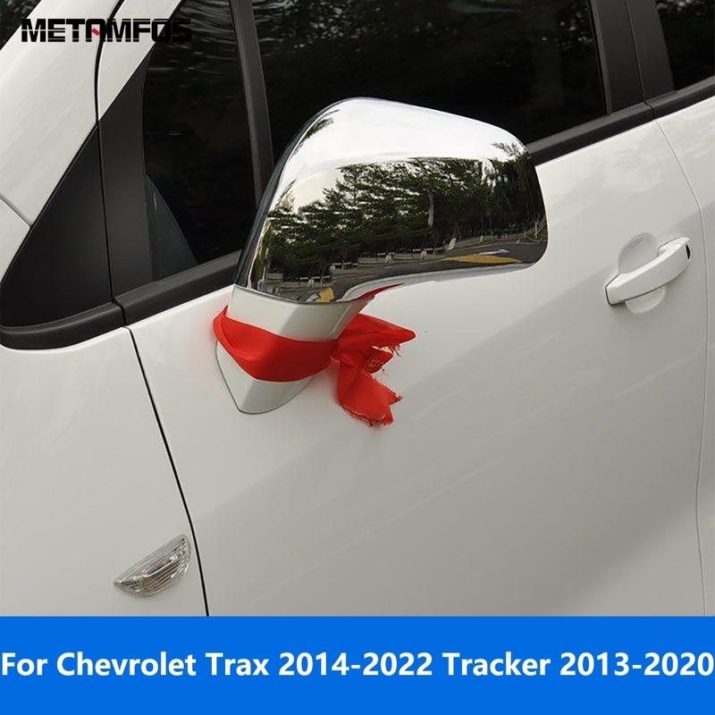 Rearview Side Door Mirror Cover Trim For Chevrolet Trax 2014-   Tracker 2013- Chrome Protection Cap Accessories