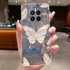 Phone Case For Huawei Mate 50 50E Butterfly Bow Protective Casing For Huawei Mate 50 Pro Transparent Soft Silicone TPU Cover