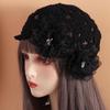 Hollow Out Crochet Hollow Flower Knitted Hat Warm Knit Cap Sweet Warm Beanies Hat Autumn