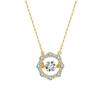 ORSA JEWELS Exquisite 925 Sterling Silver D Color VVS Moissanite Pendant Necklace for Women Elegant Wedding Fine Jewelry MON19