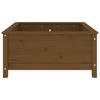 Plant Pot Honey Brown 82.5 X 82.5 X 39 Cm Solid Pine Wood