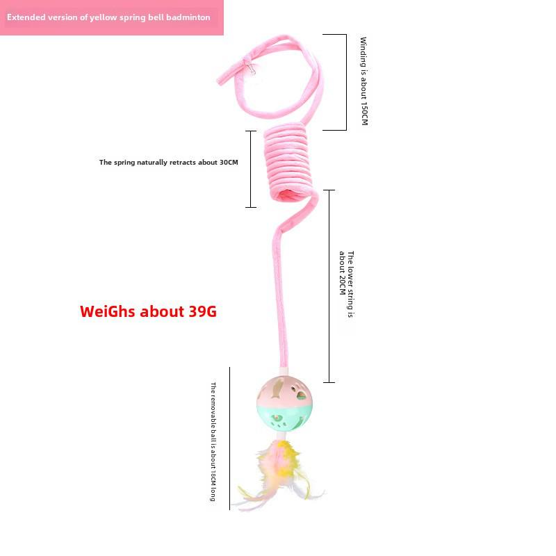 

Игрушка для кошек Spring Rabbit Hair Ball с присоской и выдвижной подвеской 2m Extended Version