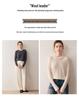 2025 Autumn/Winter Women's 100% Wool Yangzi Yarn Knit Sweater, Round Neck, Solid Color, Loose Fit