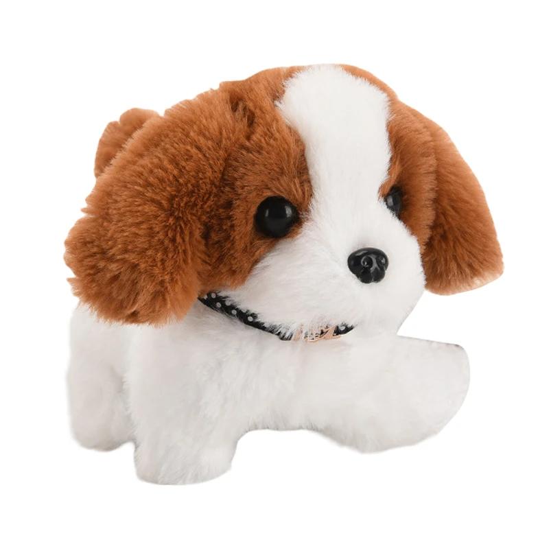Elektrisch huisdier puppy hondenspeelgoed realistische pluche simulatie slimme hond genaamd wandelen pluche speelgoed kerstcadeau