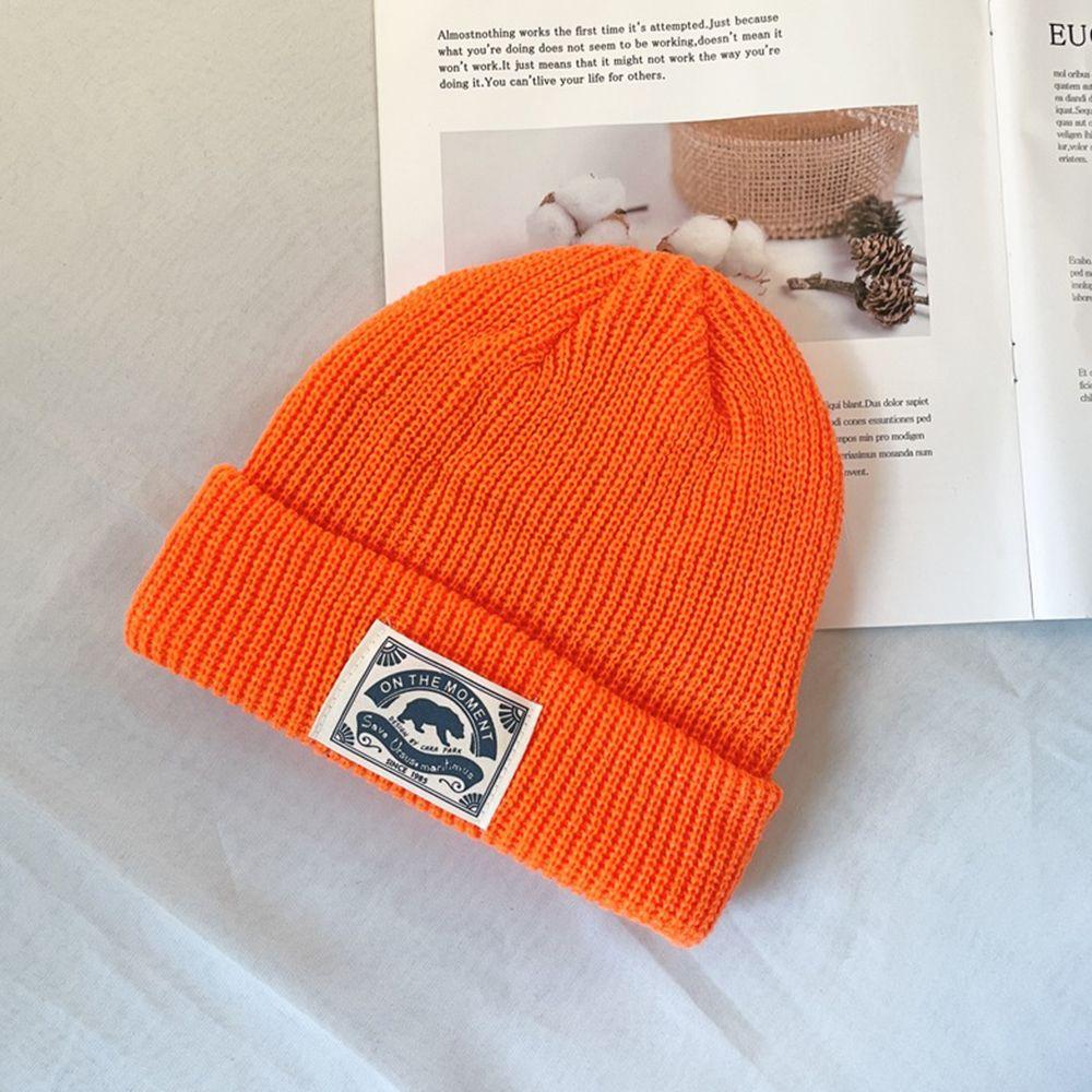 Street wear Solid Colors Knitting Beanie Women Skullies Hat Fashion Design Korean Style Hat