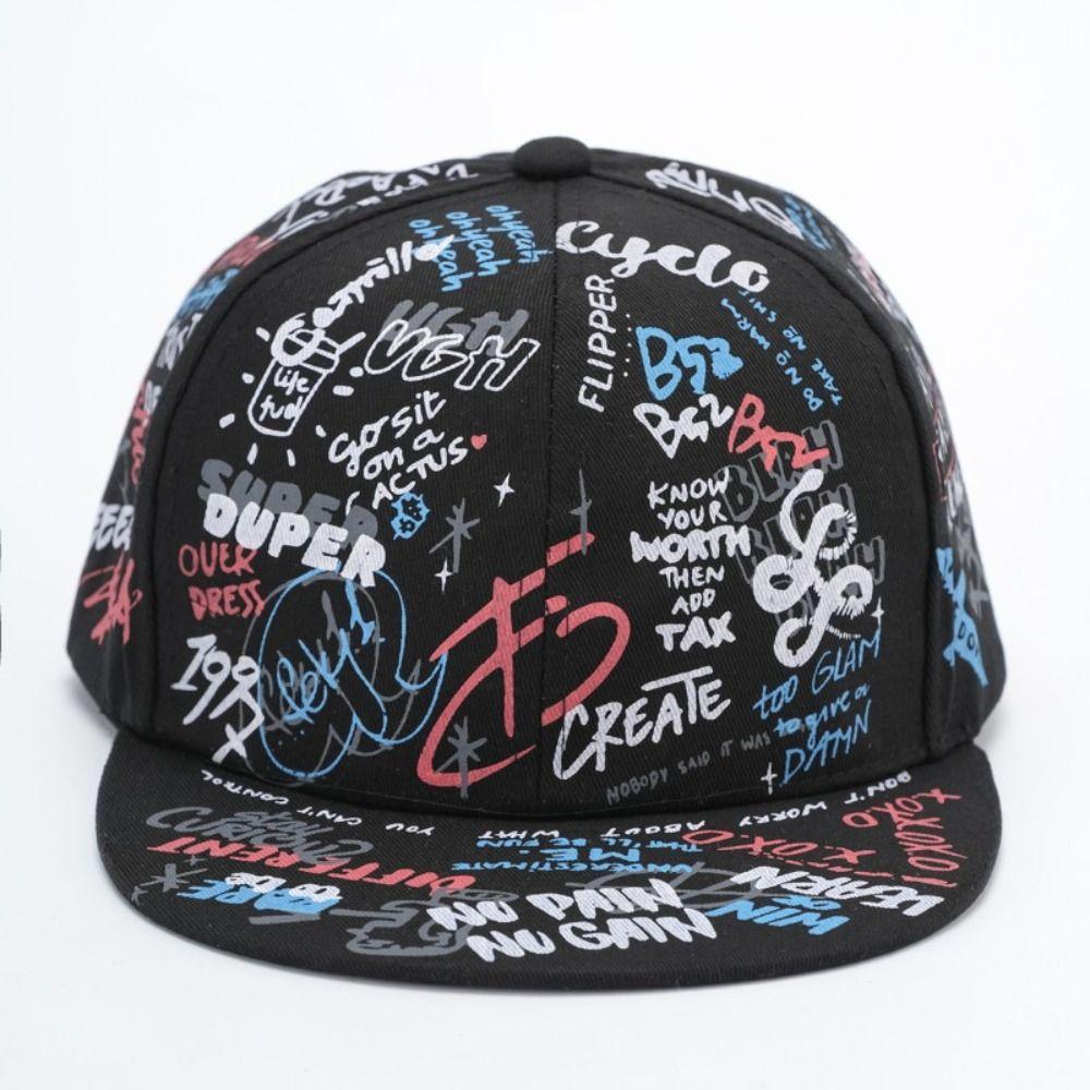 Adjustable Streetwear Hip Hop Cap Flat Brim Snapback Cap For Man Women Unisex