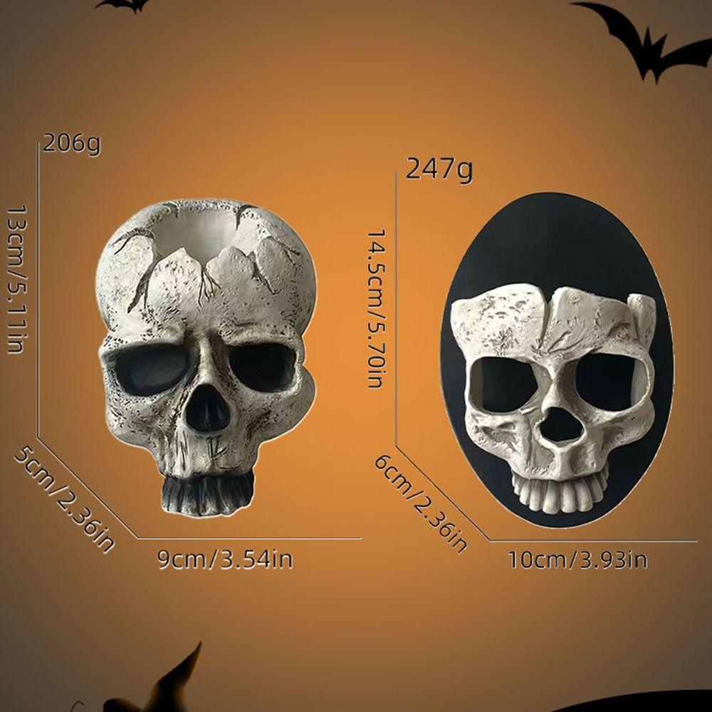 Scary Skull Head Candlestick Gothic Skull Head Wall Lamp  Restaurant