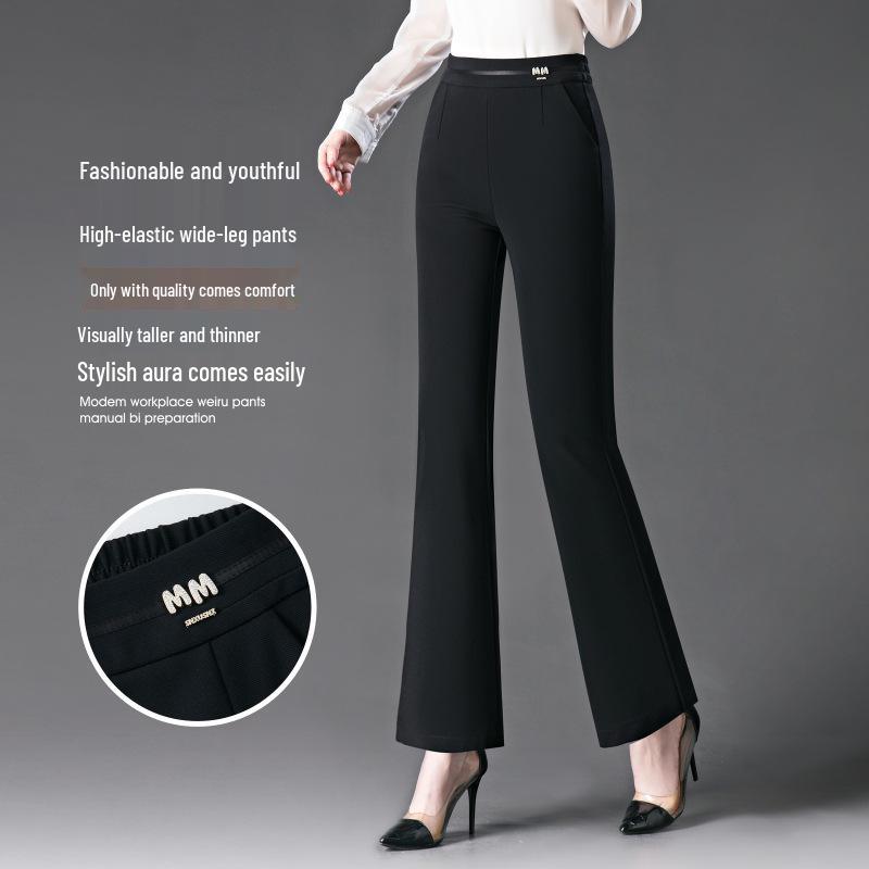 Spring 2025 Women's High-Waist Micro Flare Slimming Bootcut Pants