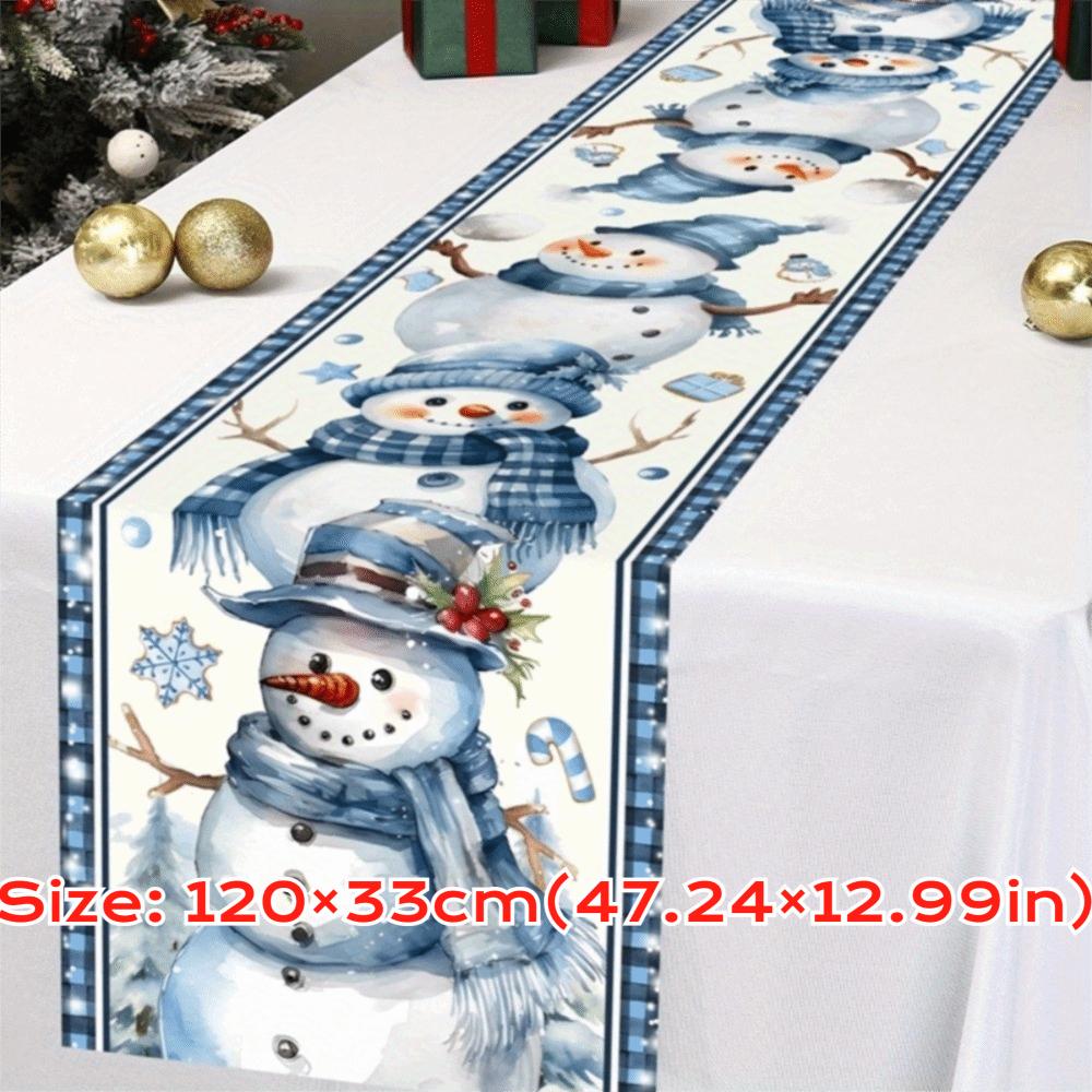 Xmas Party Christmas Table Runner New Year Christmas Tablecloth New Table Cover  Party Ornament