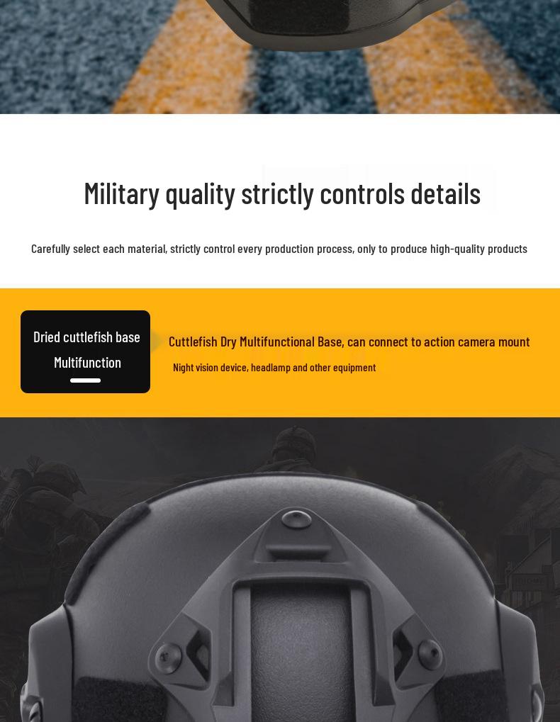 Mickey Tactical Helmet for Outdoor Sports and CS Field Head Protection