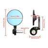 7/8’’ Vintage Motorcycles Handlebar End Mirror Black Round for ATV Scooter Dirt Bike with 22mm 7/8'' Handlebar