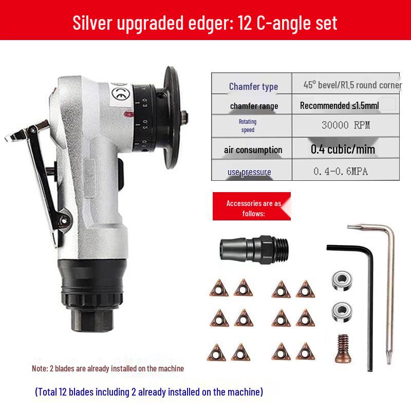 Handheld 45° Pneumatic Chamfering Machine for Metal Deburring