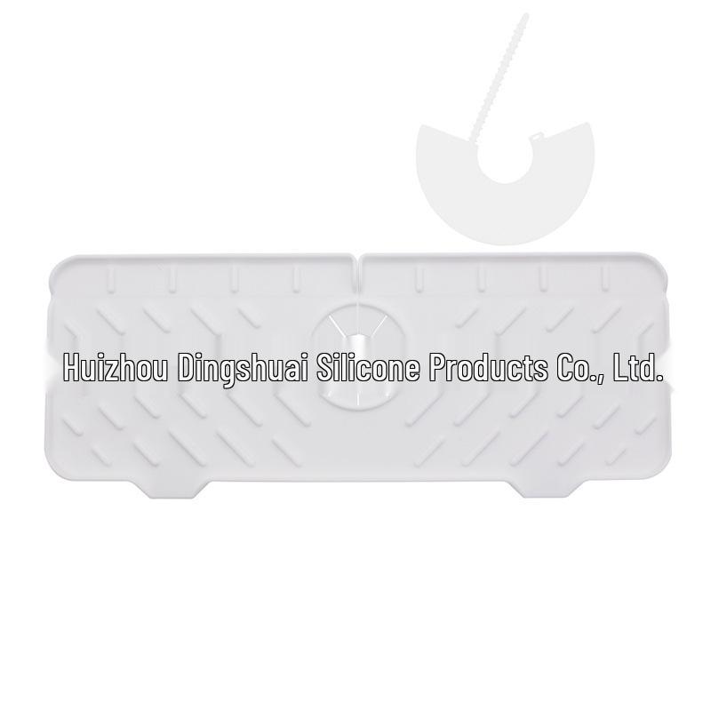 Luxusní silikonová podložka pod odtok - Velká, silná, prodloužená podložka pod vodovodní baterii umyvadla