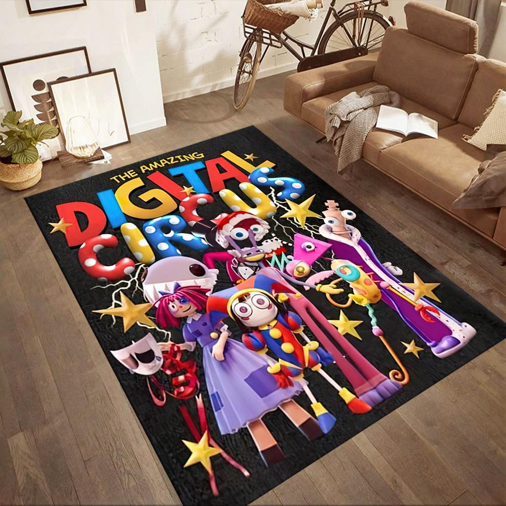 Digital Circus Carpet Suitable For Balcony Kitchen Playrooms Outdoor Antislip Carpet Decorate Offices Luxury Gift For Birthday Christmas Wedding