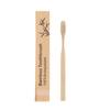 Custom Logo Kraft Bag BPA Free Color Painted Round Handle Adult Soft Eco Biodegradable Bamboo Toothbrush