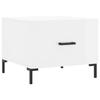 VidaXL Coffee Table High Gloss White 50x50x40 Cm Engineered Wood 829400