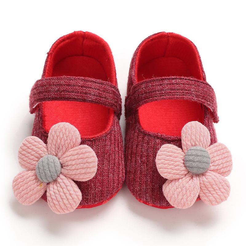 Jarní a podzimní dětské boty pro batolata 0-1 rok Měkké dno Prodyšné dětské boty All-match Princess Shoes