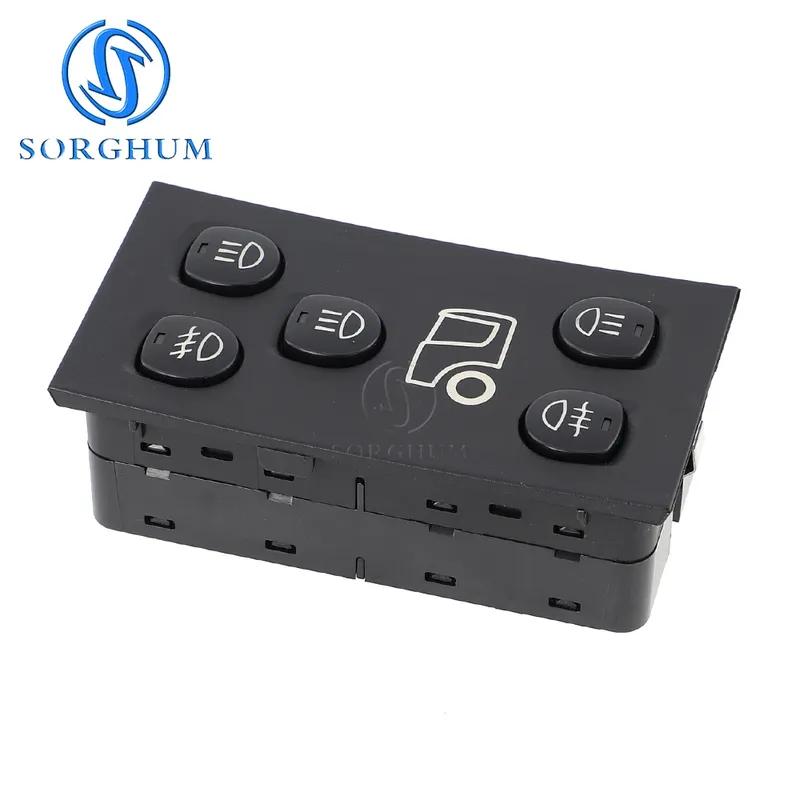 SORGHUM 1507637 Headlight Control Switch For SCANIA P G R T-Series Hazard Lamp Light Warning Button Knob Panel 9Pins Truck Parts