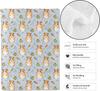 Süße Hamster-Kuscheldecke, Weich, Leichtes Flanell, Karottenblumen-Decken - Geschenke für Kinder, Frauen, Mädchen, für Sofa, Büro