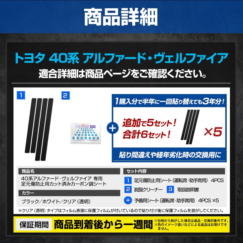 40 Series Foot Scratch Prevention Carbon Fiber Look Sheets New Carbon Fiber Transparent Film Cutting Sheet Scratch Prevention Custom Accessory Toyota