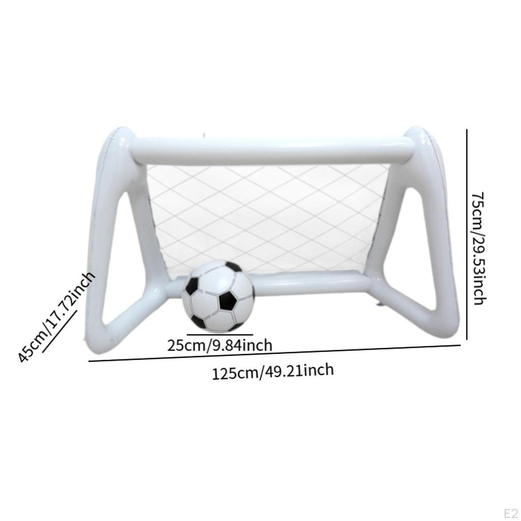 Kids Soccer Goal Game Toy Set Football Training Inflatable Net Mini and
