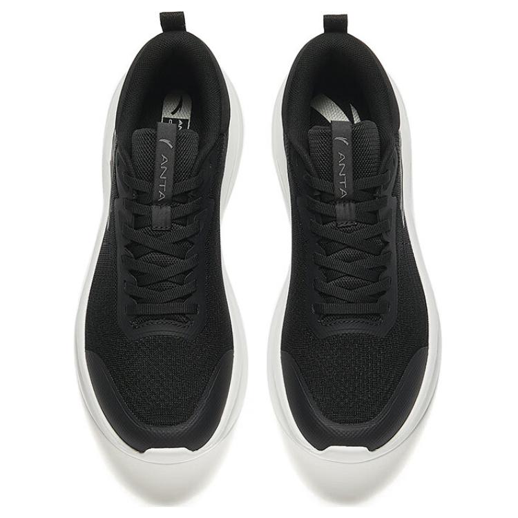 New Anta Breathable Lightweight Low Top Casual Running Shoes Men's Black White 112437761R-5