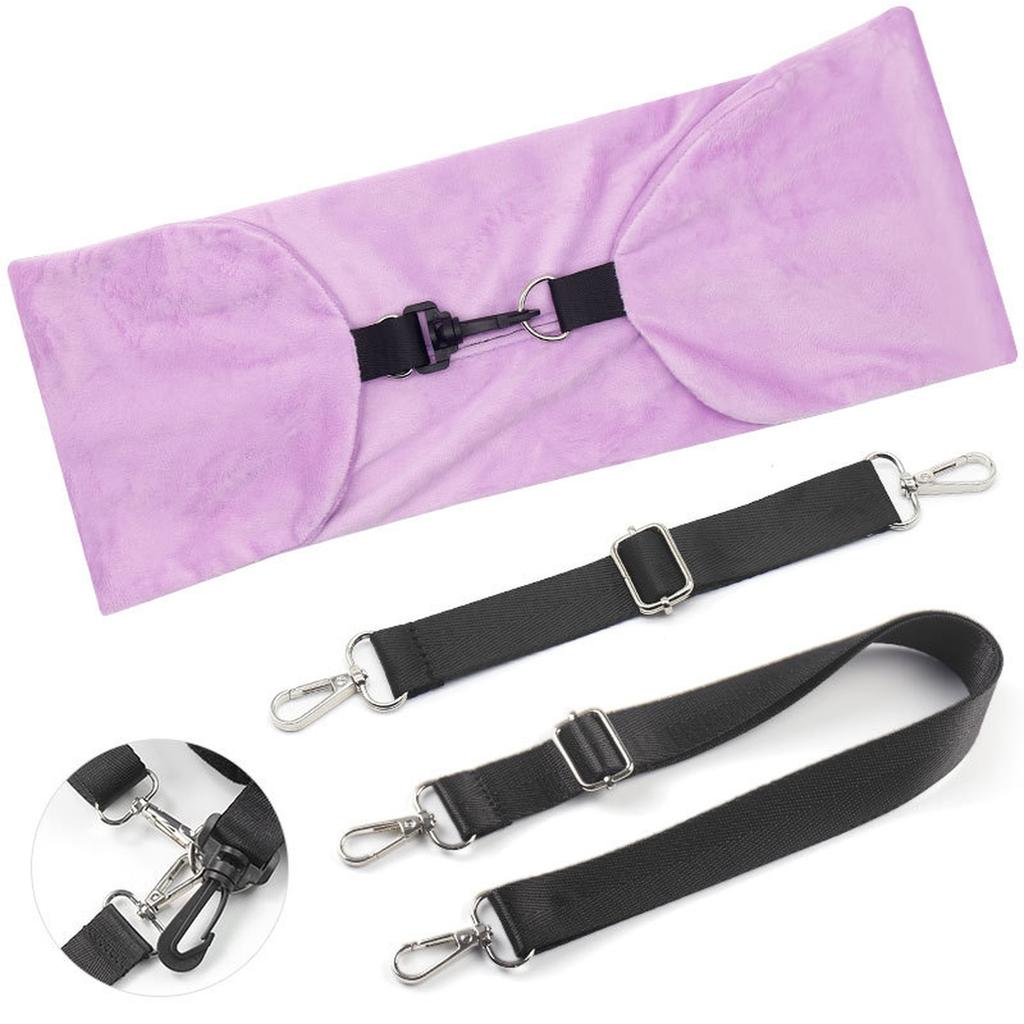 Travel neck pillow U-shaped, adjustable soft wool cover, can be filled with clothing for comfort