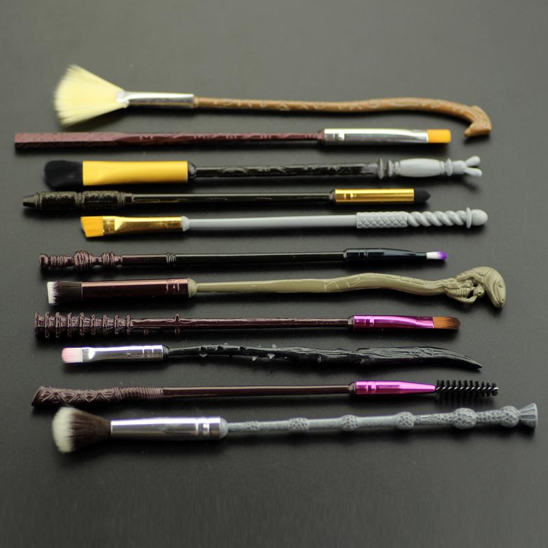 11pcs/set Harry Potter Magic Wand Makeup Brush Set Eyebrow Eyeshadow Cosmetic Brushes Tool