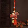 Satin New Year Horse Pendant Chinese Style Car Hanging Ornaments  Festive Accessory