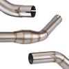 Stainless Steel Mid-Pipe Exhaust with Silencer & Backpressure Chamber for CFMOTO NK400 NK650