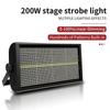 200W LED RGBW 4 In 1 48 Zone Strobe Light White 8000K DMX Super Bright Dj Wall Washer Bar Strobe Light Stage Lighting Effect Atmosphere