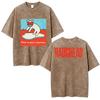 Vintage Washed Radiohead Semaphore Rock Band T-shirt Men  Clothing Fashion Hip Hop Gothic T Shirts Cotton Casual T-shirts