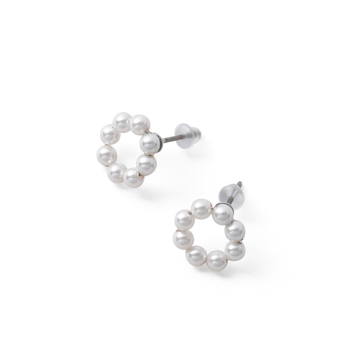 

Серьги с жемчугом Circle Design Grand Premium Metal Гипоаллергенный жемчуг Белый титан Серебро Женские