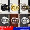 Stainless Steel round Ball Door Knobs Passage Entrance Lock Handle for Bedrooms Living Rooms Hardware Accessories
