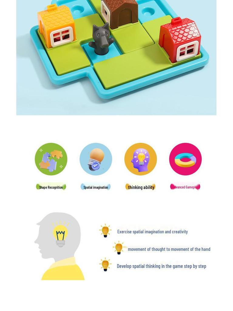 Little Goody Hood & Big Bad Wolf Educational Puzzle Game for Kids