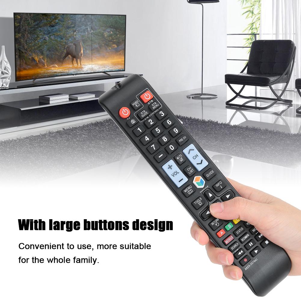 2PCS Multi Function Large Buttons TV Remote Control for Samsung A59 00784C Television