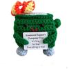 Mini Crochet Doll Card Fire Extinguisher Trash Can Funny Positive Energy Handmade Creative Gift