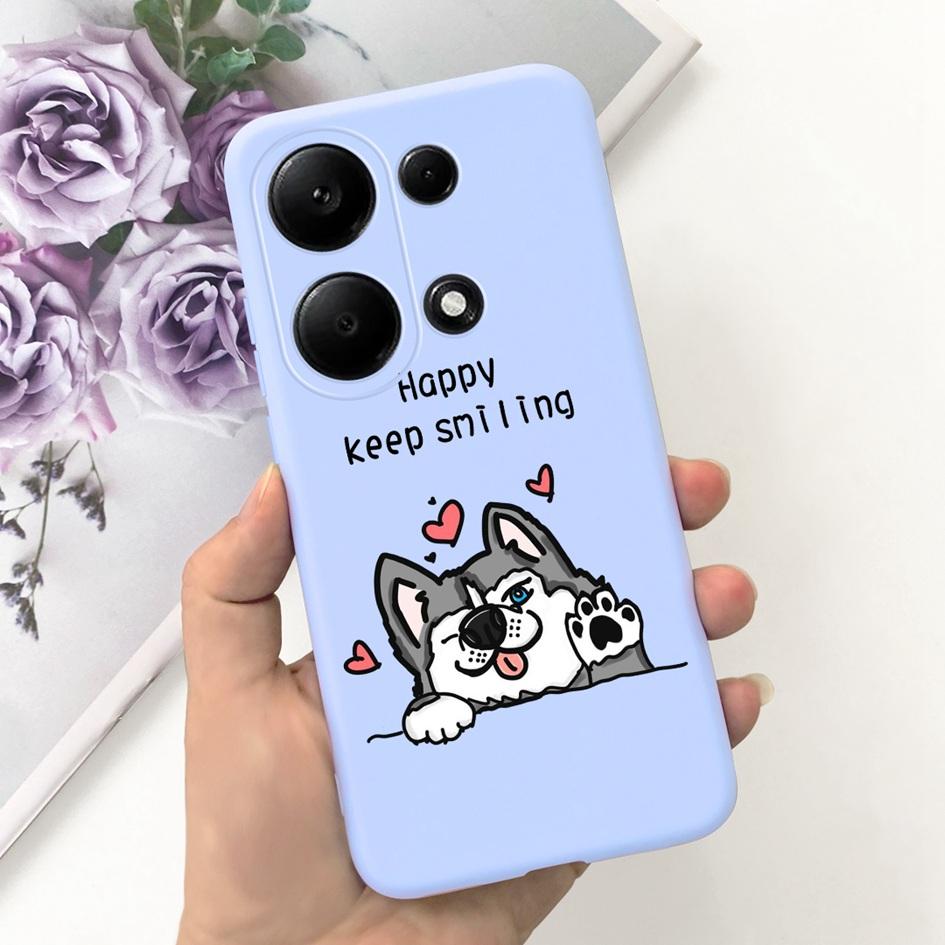 For Xiaomi Redmi Note 13 Pro 4G 2024 Case Cute Love Heart Cactus Soft Matte TPU Cover For Xiaomi Poco M6 Pro 4G Note13 Pro Coque