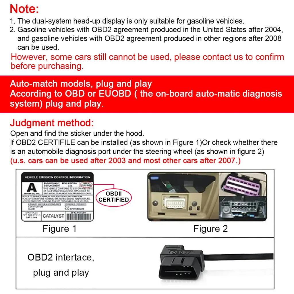C3 Navigation HUD Speedometer Mirror OBD2+GPS Dual Mode OBD2 Head Up Display GPS HUD Digital MPH KMH Water&Oil Temp RPM Voltage