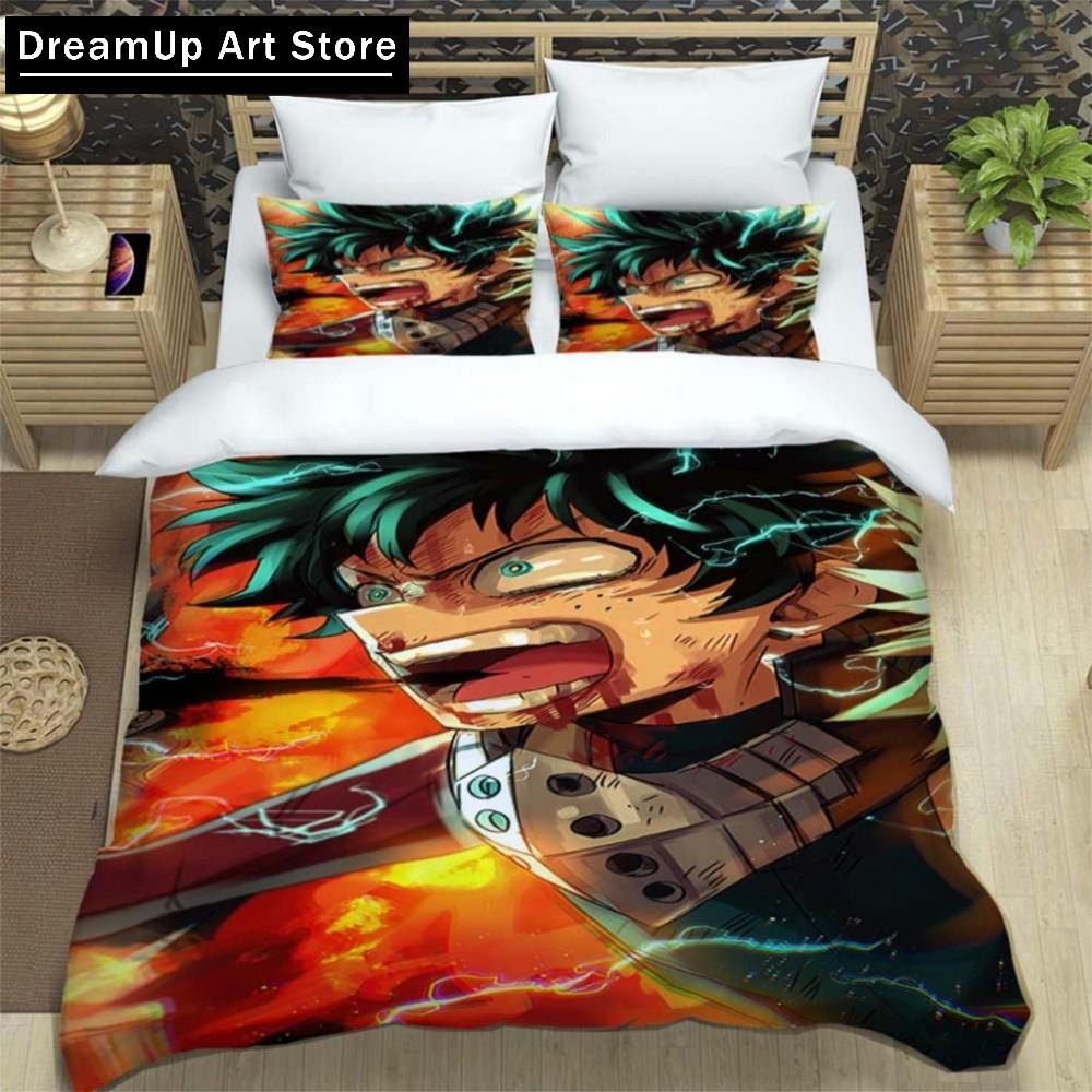 Anime My Hero Academia Cartoon Duvet Cover Bedding Set Bed Set Quilt Cover Twin Single Full Queen King Size Boys Adult