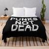 Punk Rock - Punk - Punks Not Dead Throw Blanket