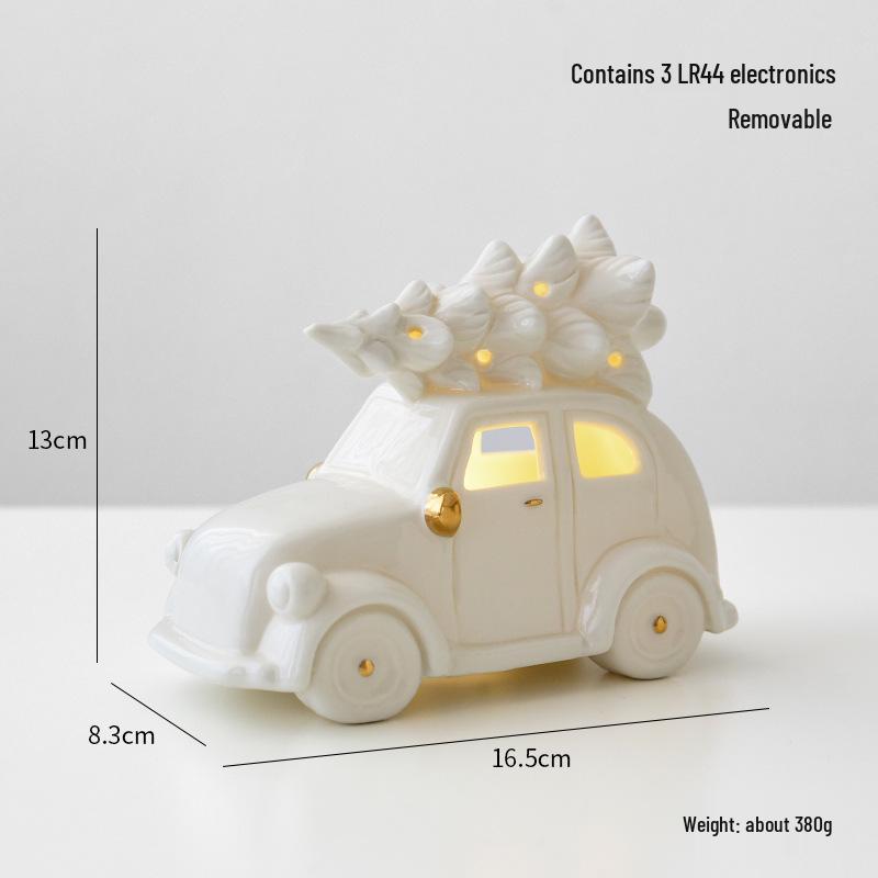 

Керамический колокольчик Санты NUCHI Рождественские украшения - Маленькие настольные фигурки